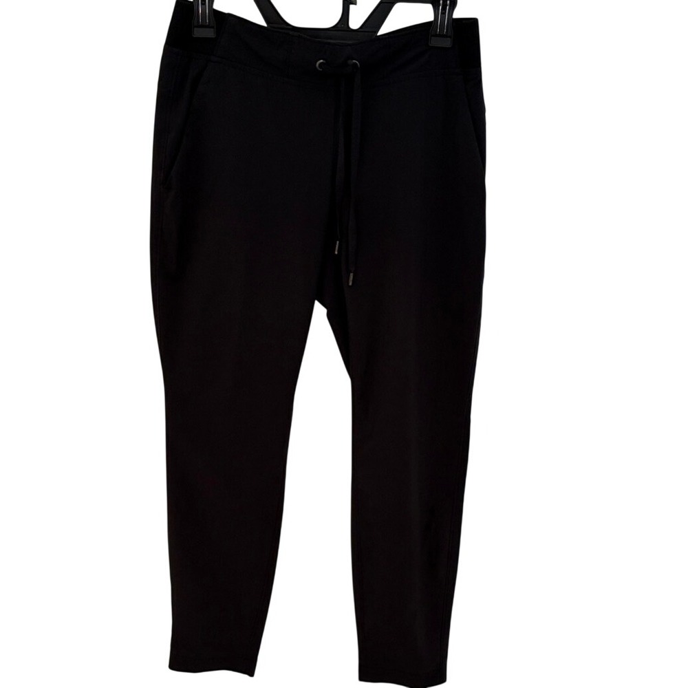 Athleta Womens Black High Rise Jogger Pants Drawstring Athletic‎ Athleisure 4P